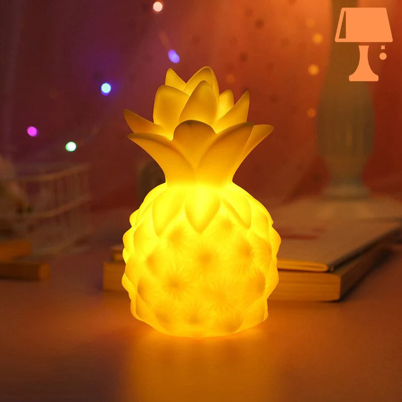 Lampe-ananas-jaune