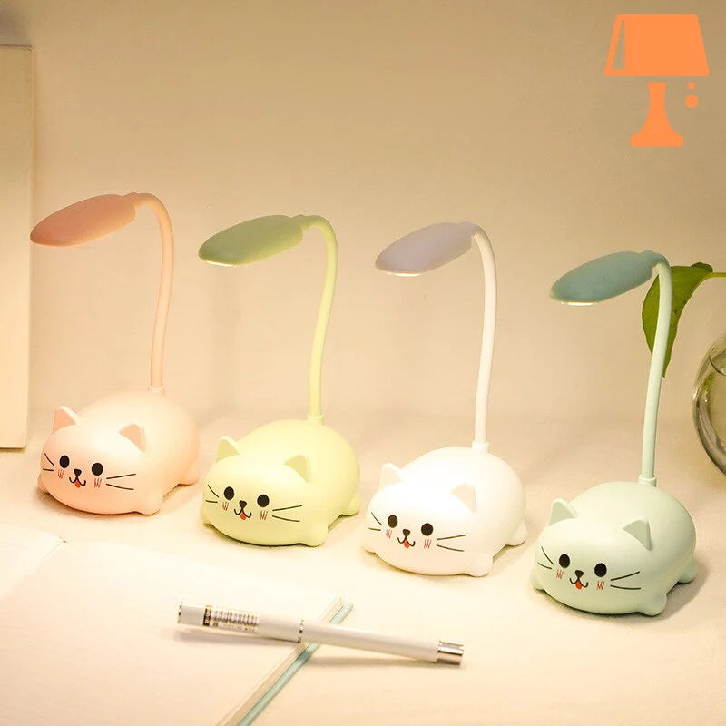 Lampe-chat-blanc