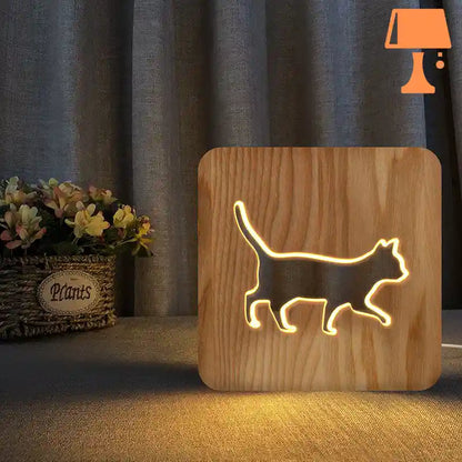 lampe-chambre-chat-bois