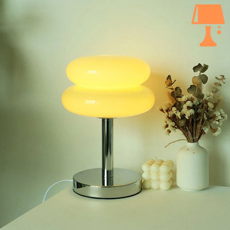 lampe de chevet design avec du jaune et gris