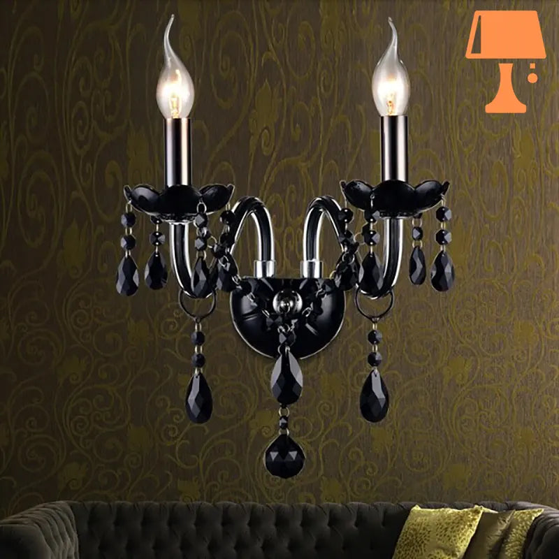 lampe-de-chevet-murale-baroque-noire