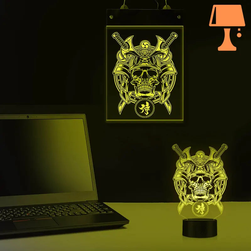 lampe-de-chevet-pirate-tete-de-mort-chambre