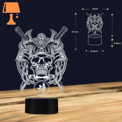 lampe-de-chevet-pirate-tete-de-mort