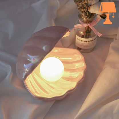 lampe-design-perle-de-coquillage