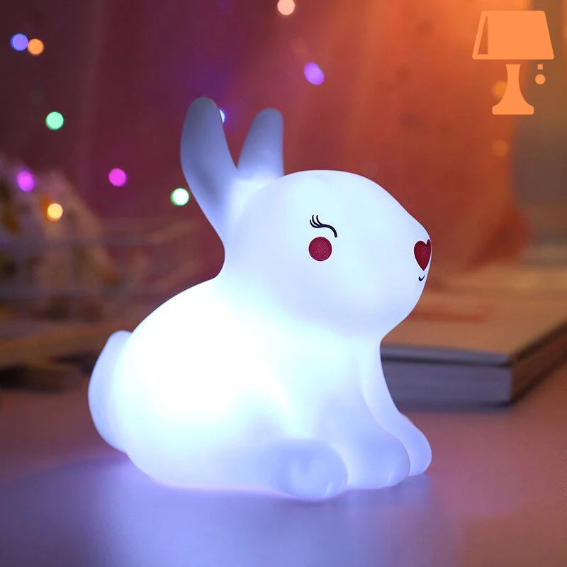 lampe-enfant-lapin-bleu