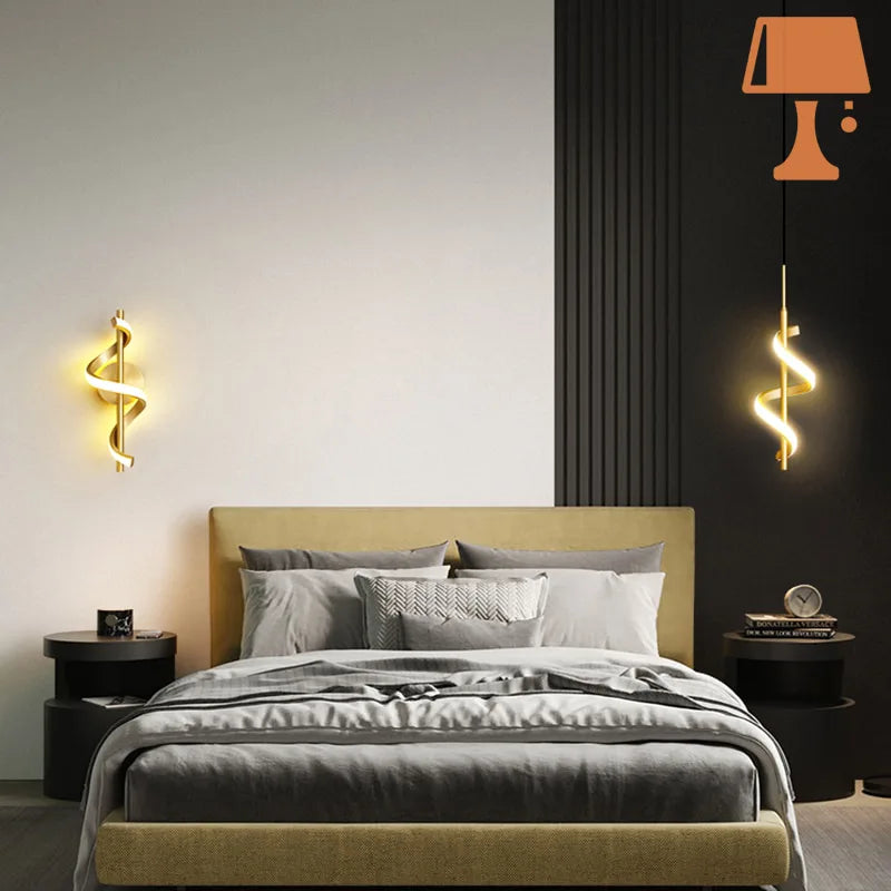 lampe-murale-chambre-or