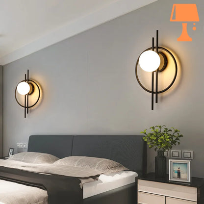 lampe-murale-metal-ronde