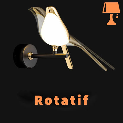 lampe-murale-oiseau-rotatif