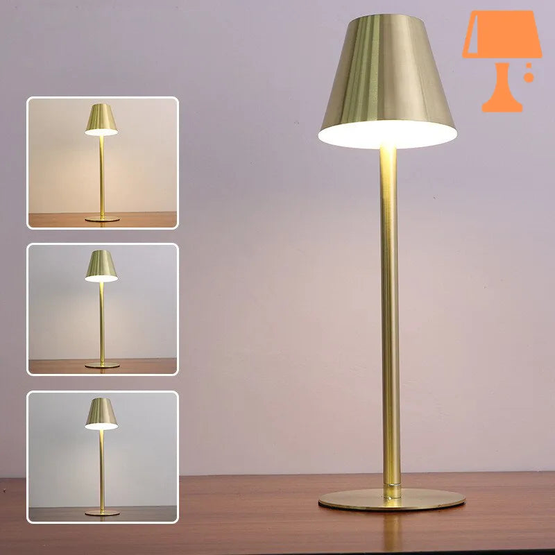 lampe-verte-dore-tactile